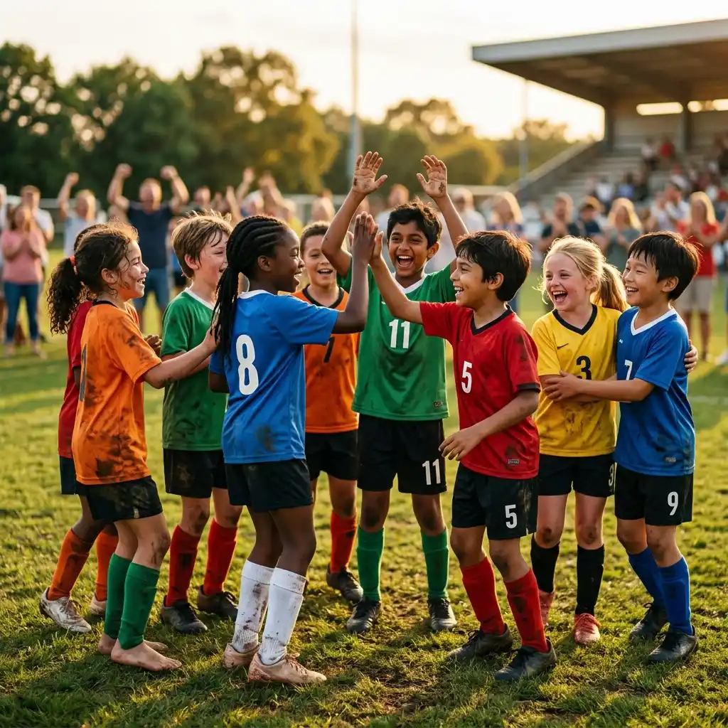 Kids celebrating